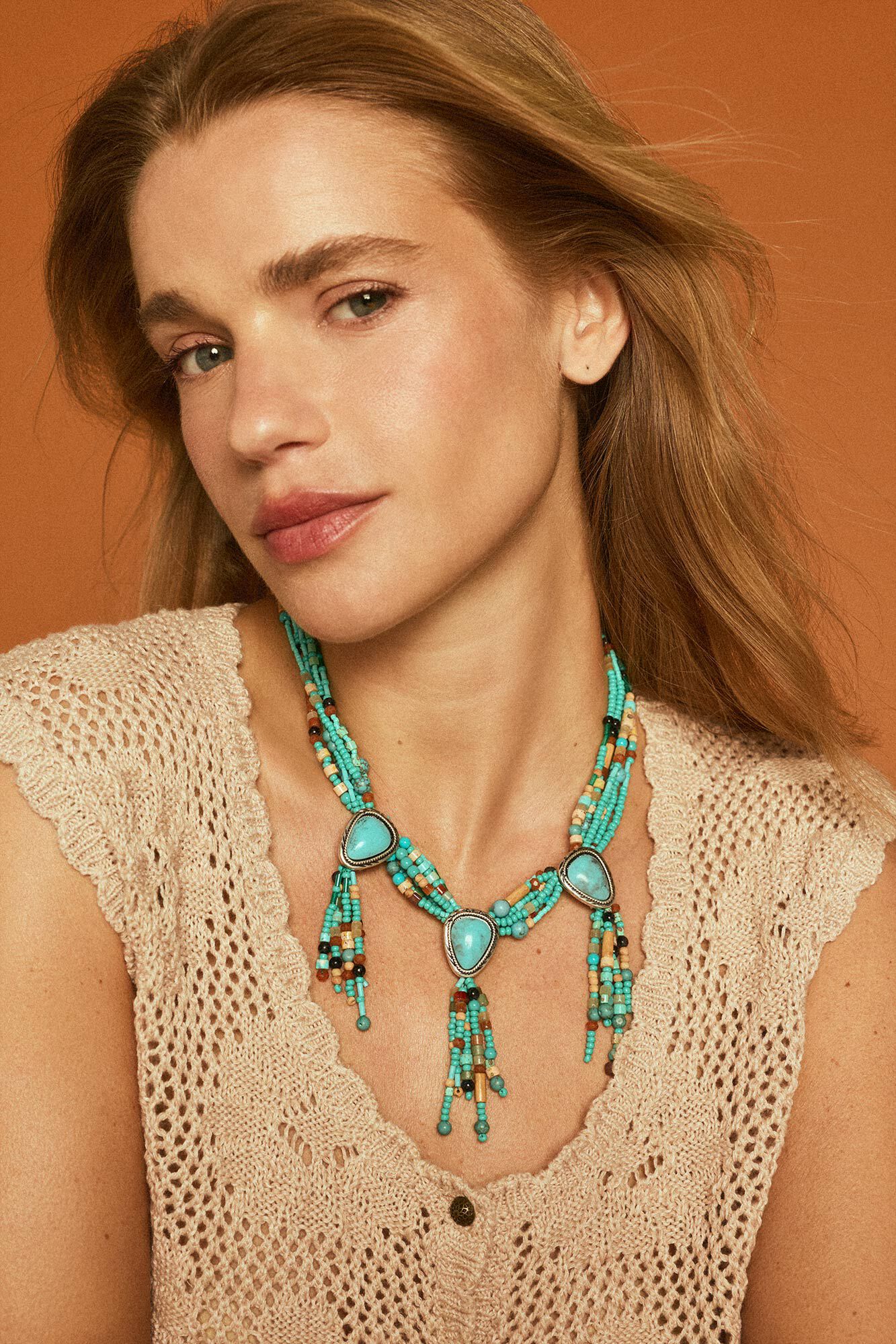 Slowlove Collar trenzado Multicolor