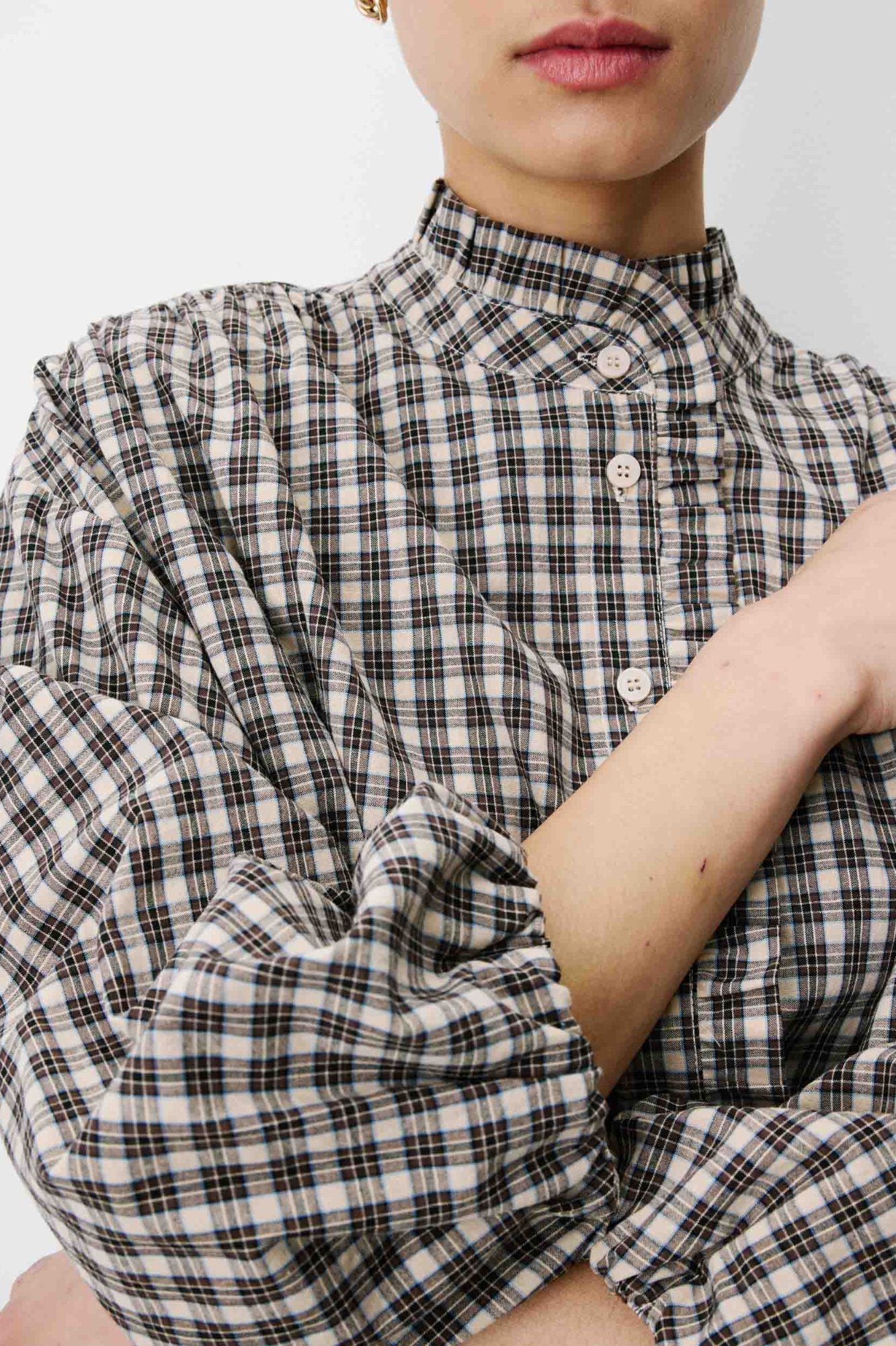 Grace & Mila Blusa de corte reto Adelie Tostado