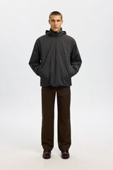 Selected Blus&atilde;o t&eacute;cnica resistente &agrave; &aacute;gua  Cinzento