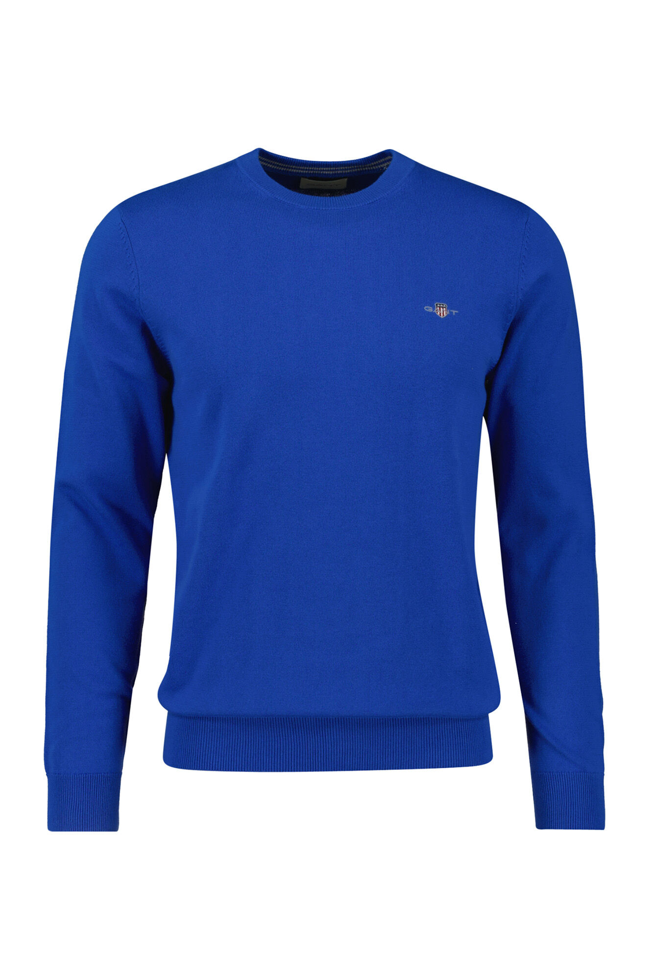 Gant Jersey cl&aacute;sico de algod&oacute;n con cuello redondo Azul