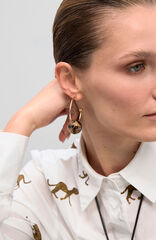 Lola Casademunt Argolas maxi bola Dourado