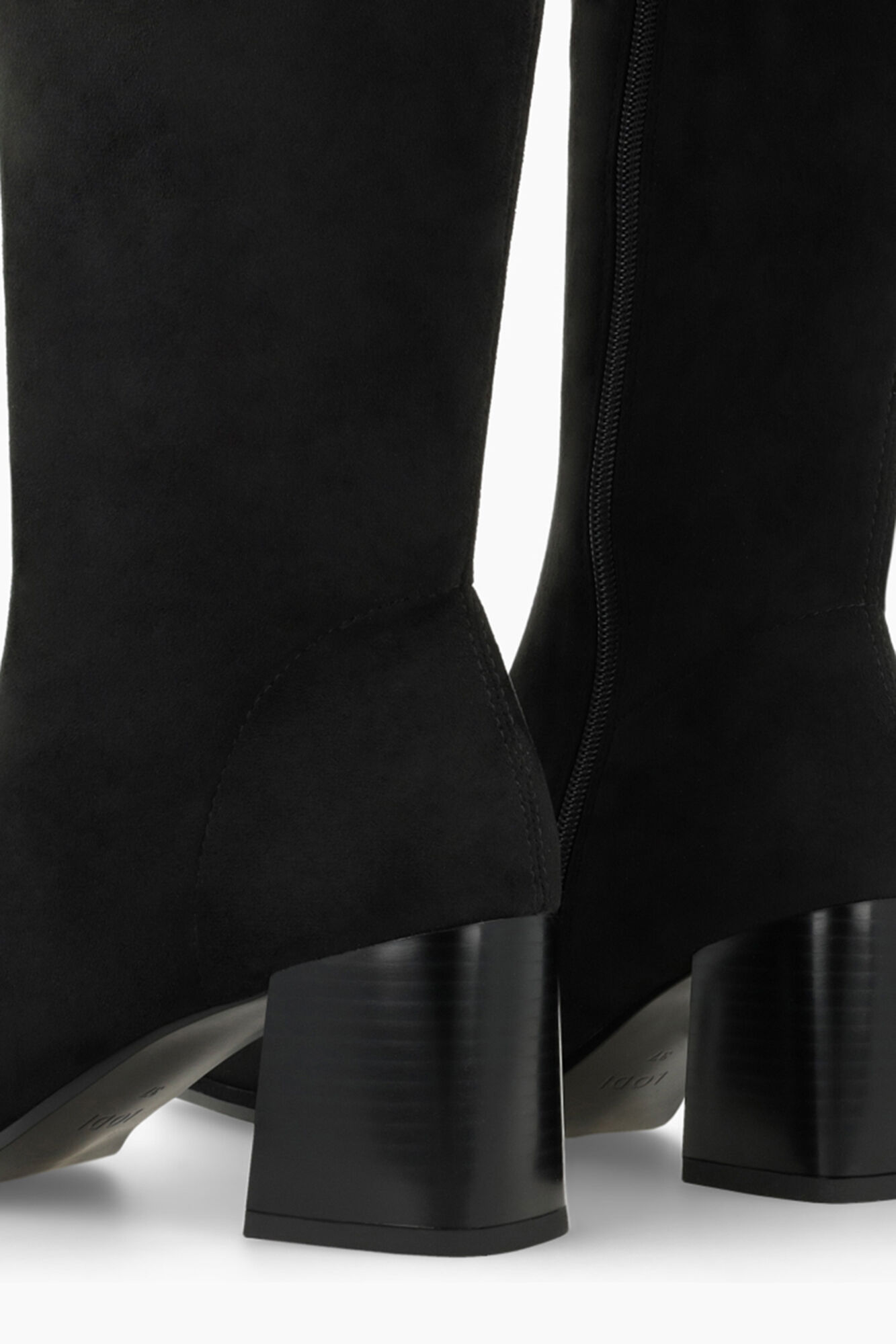 Lodi Suede boots with heels Black