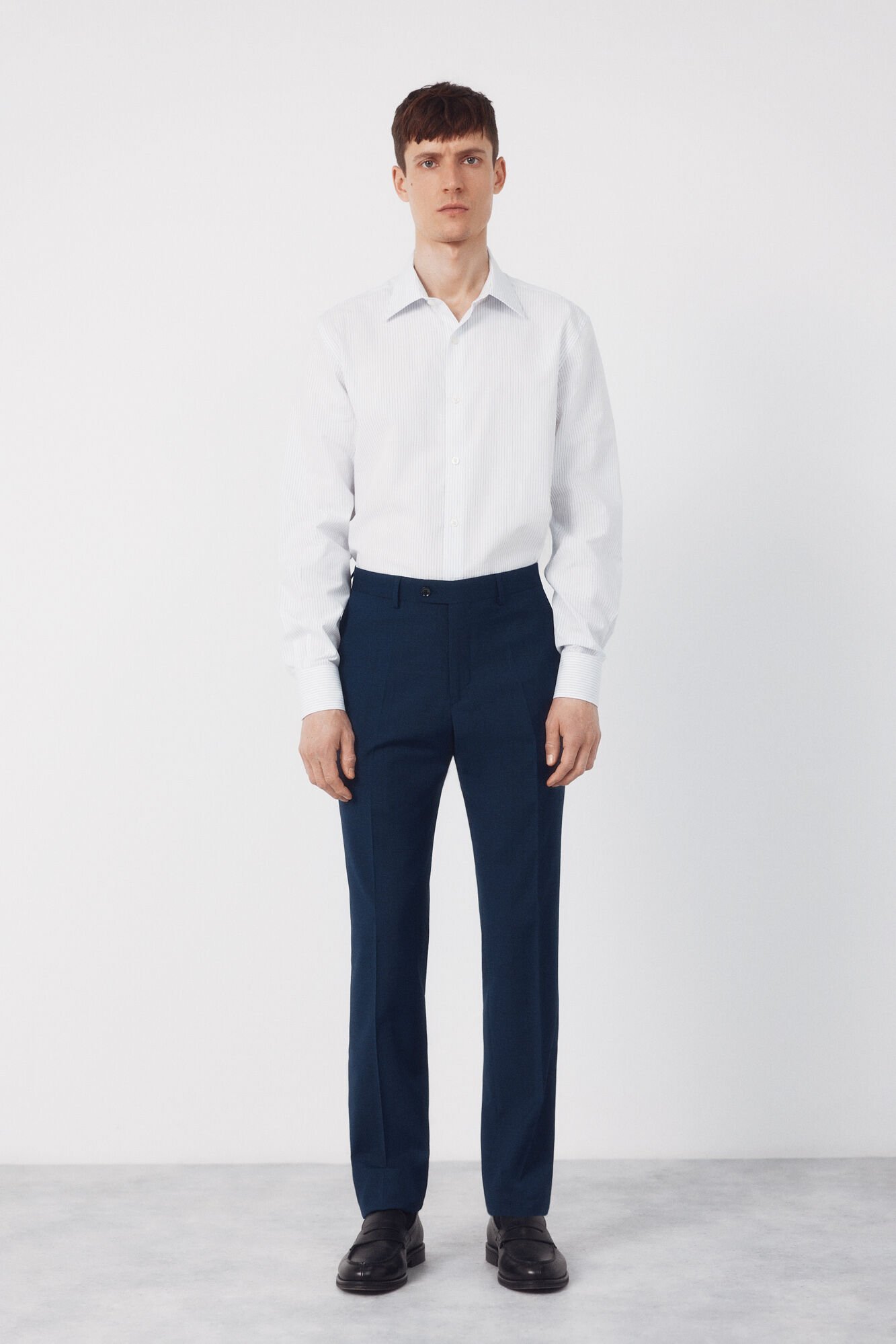 Cortefiel Cal&ccedil;as xadrez azul vibrante