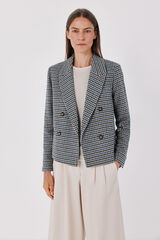 Cortefiel Short blazer Printed blue
