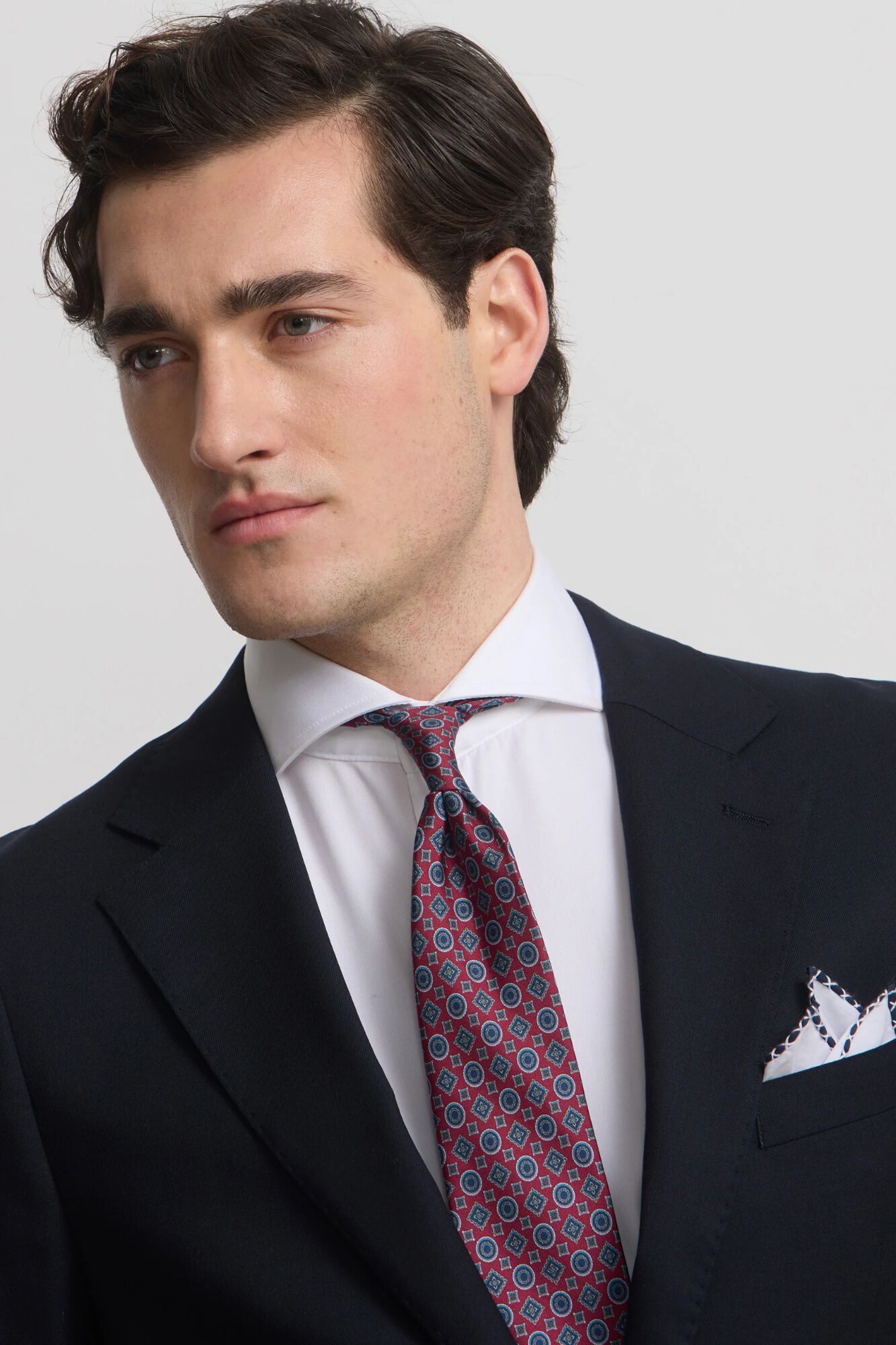 Silbon Blazer de fato natural stretch Azul