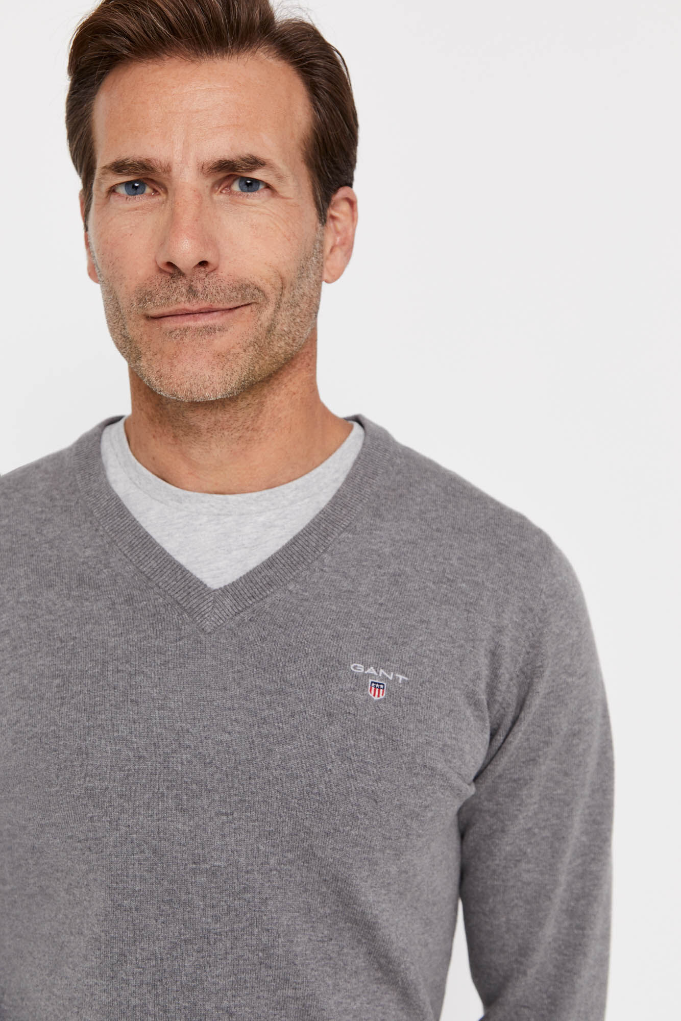 Gant V-neck jumper Grey