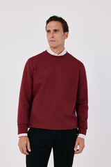 Cortefiel Crew neck sweatshirt Maroon