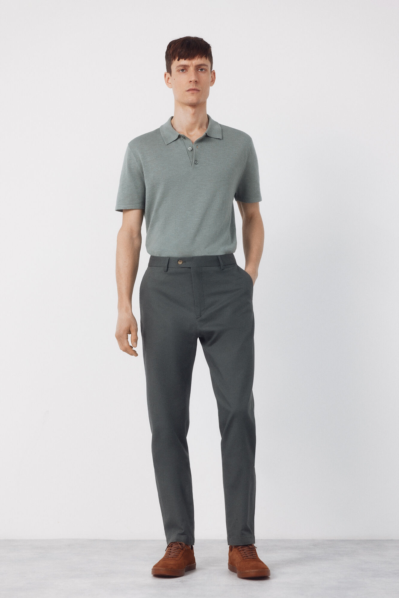 Cortefiel Cal&ccedil;a coordenada em mistura de linho