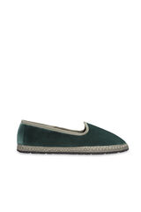 Cortefiel Velvet slippers Green