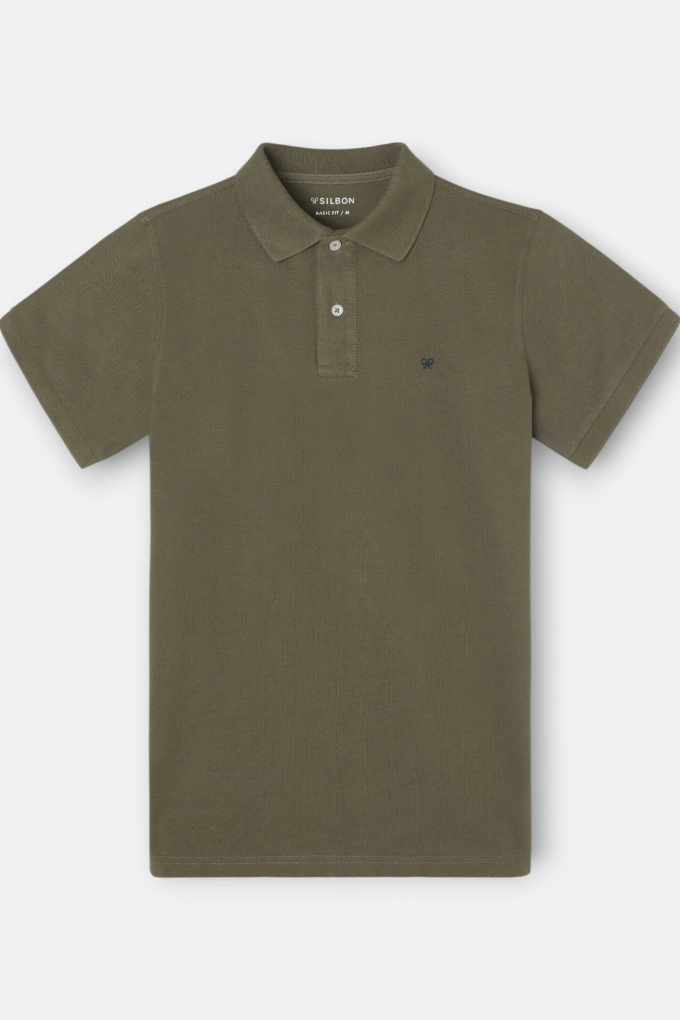 Silbon Polo liso cl&aacute;ssica Verde