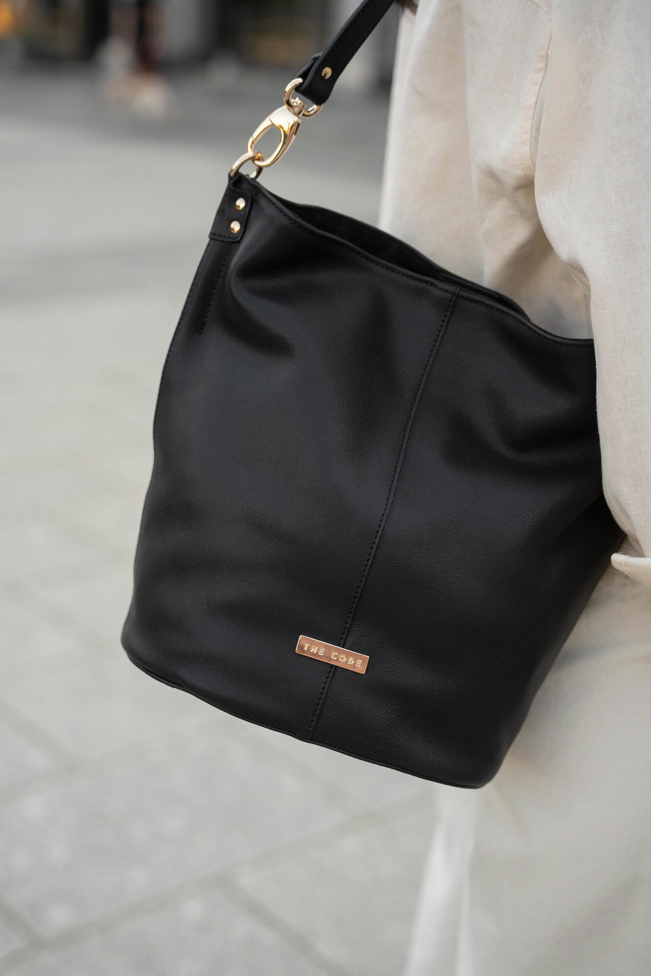 The Code Caixa de bombons Julieta preta liso Preto