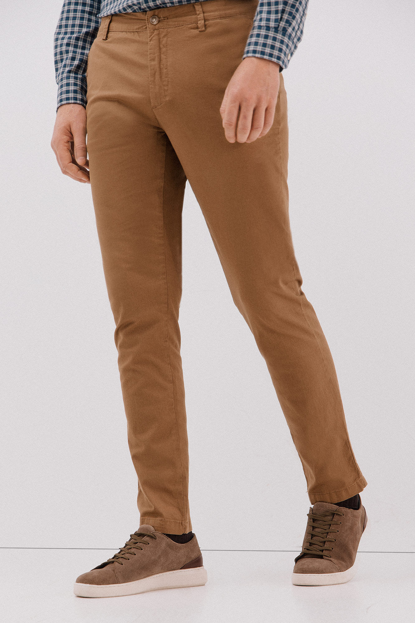 Cortefiel Slim-fit print chinos pants