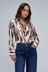 Salsa Jeans Camisa regular Castanho