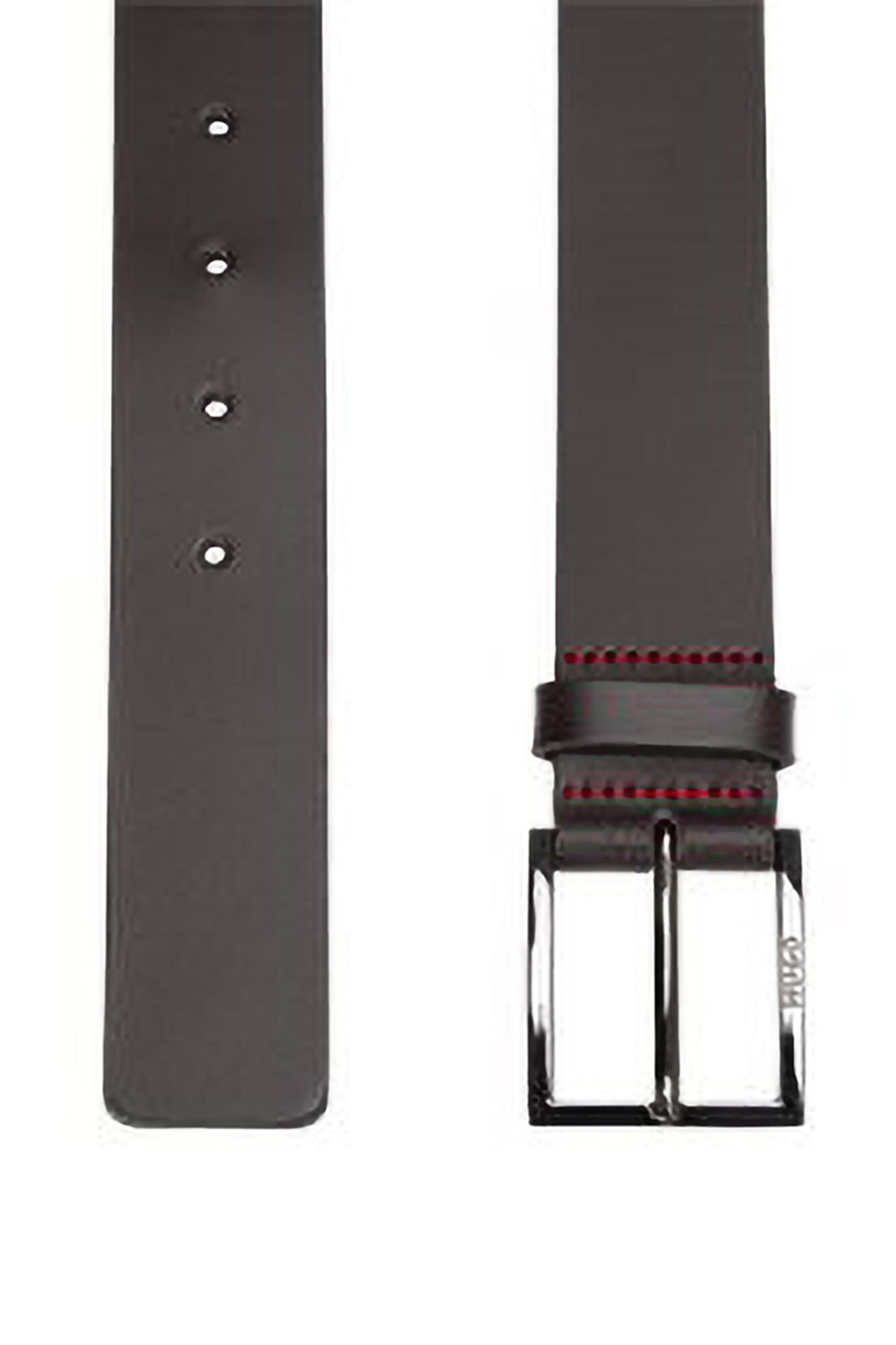 HUGO Cinto pele Castanho