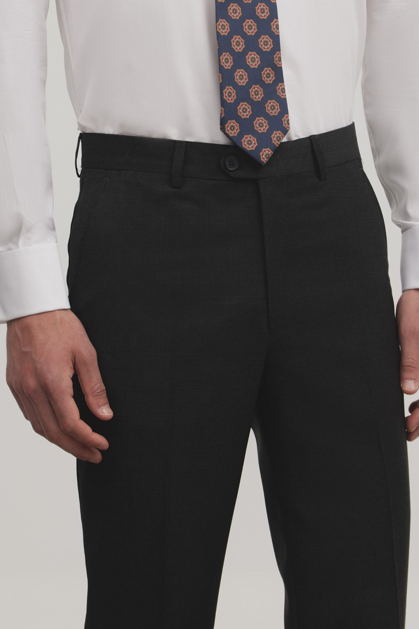 Silbon Cal&ccedil;a de terno olho de p&aacute;ssaro  Cinzento