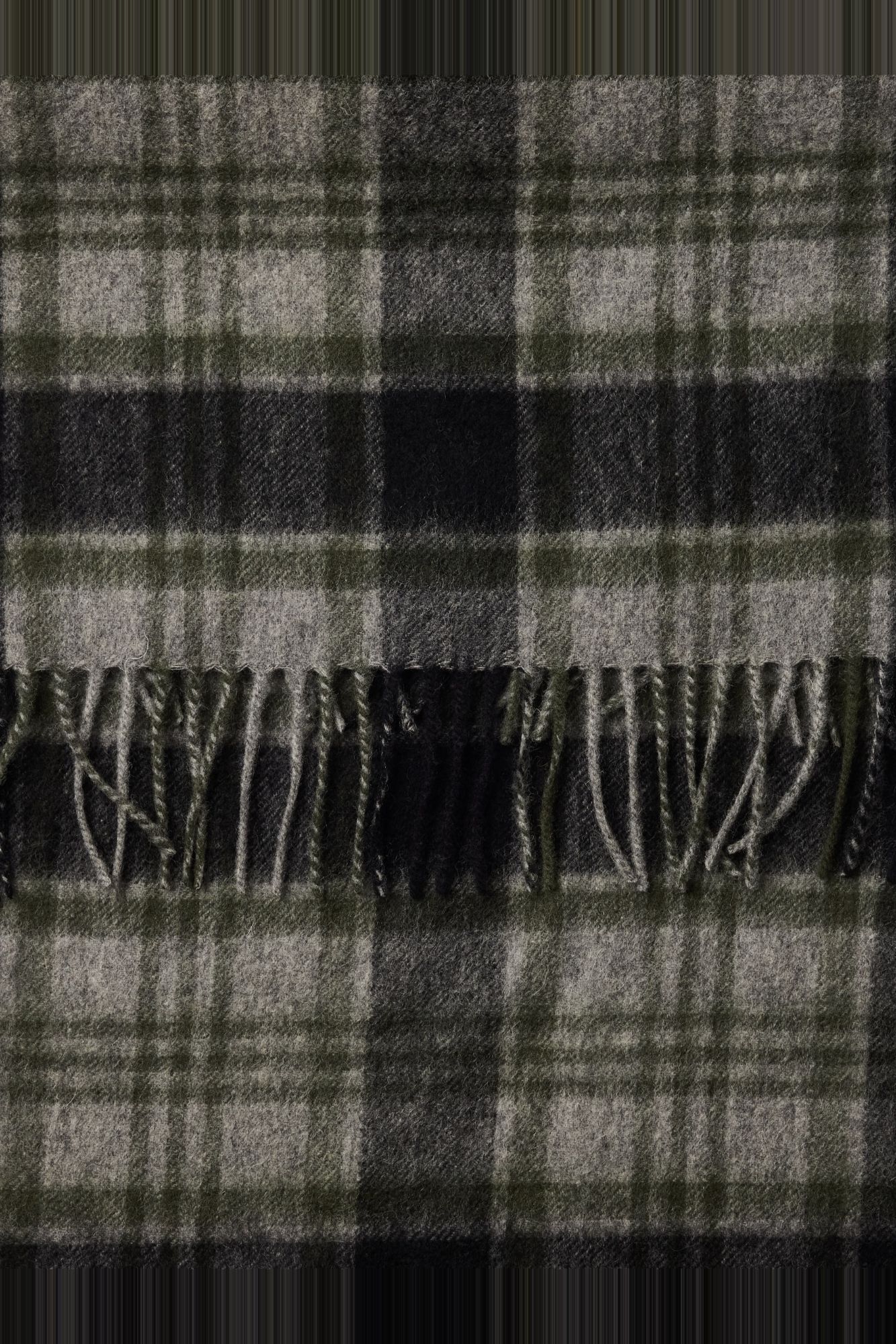Selected 100% wool RWS scarf Grey