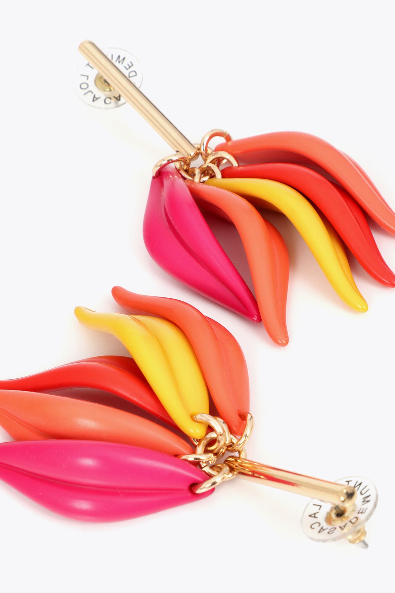 Lola Casademunt Petal earrings Orange