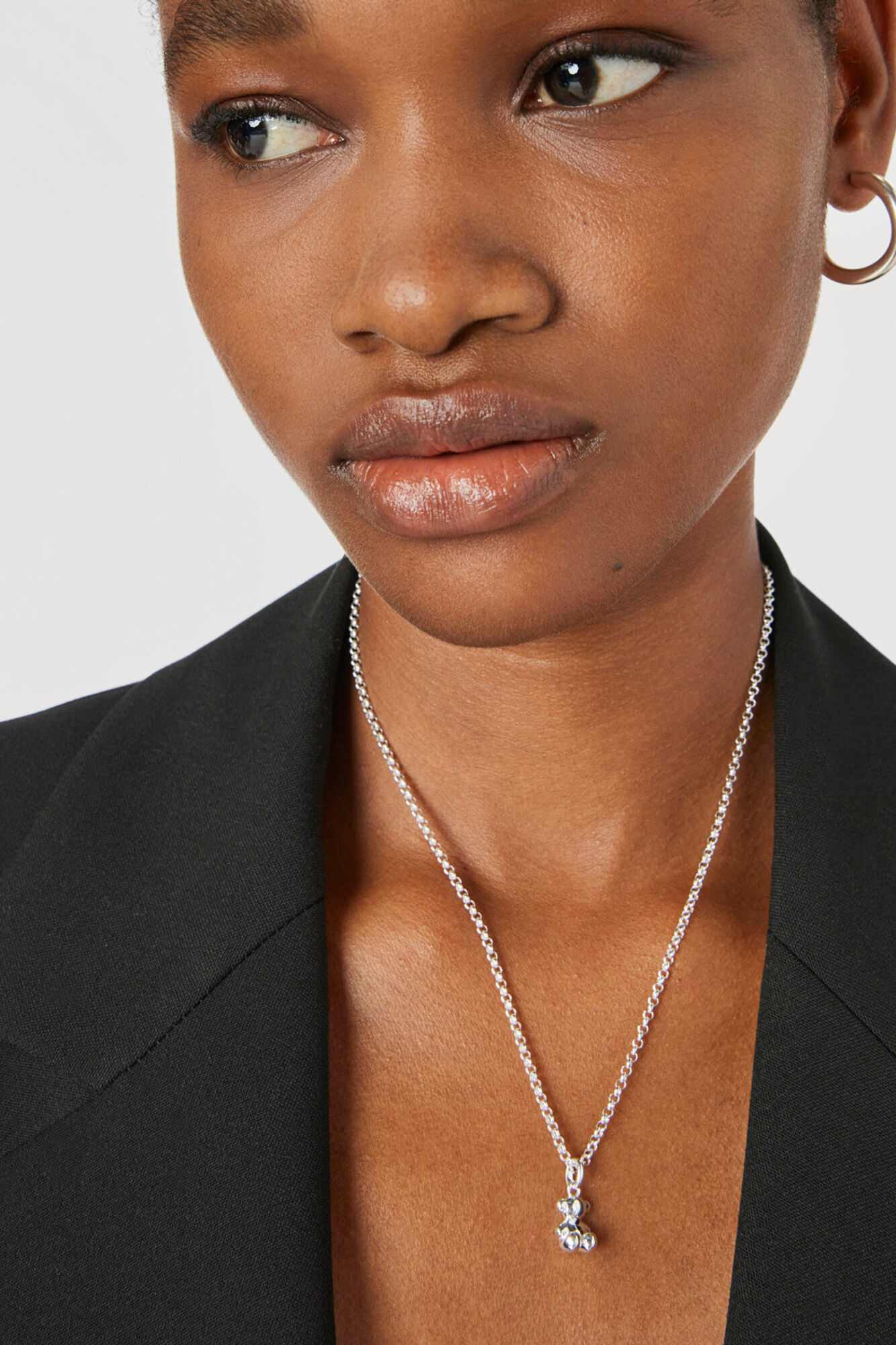 Tous Colgante oso peque&ntilde;o de plata Bold Bear Gris