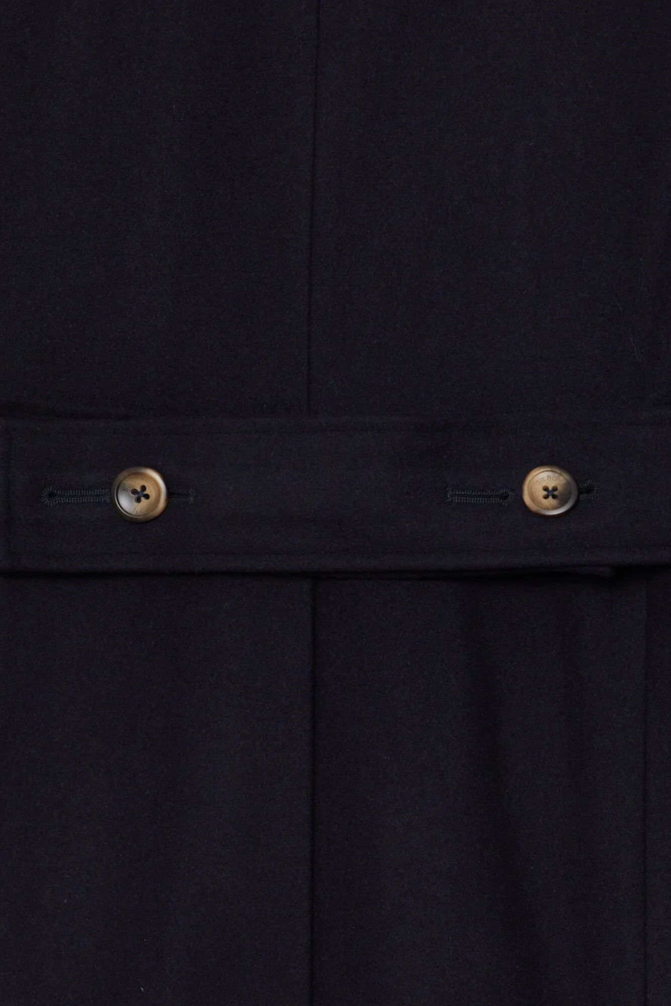 Silbon Abrigo cruzado liso azul marino Azul marino