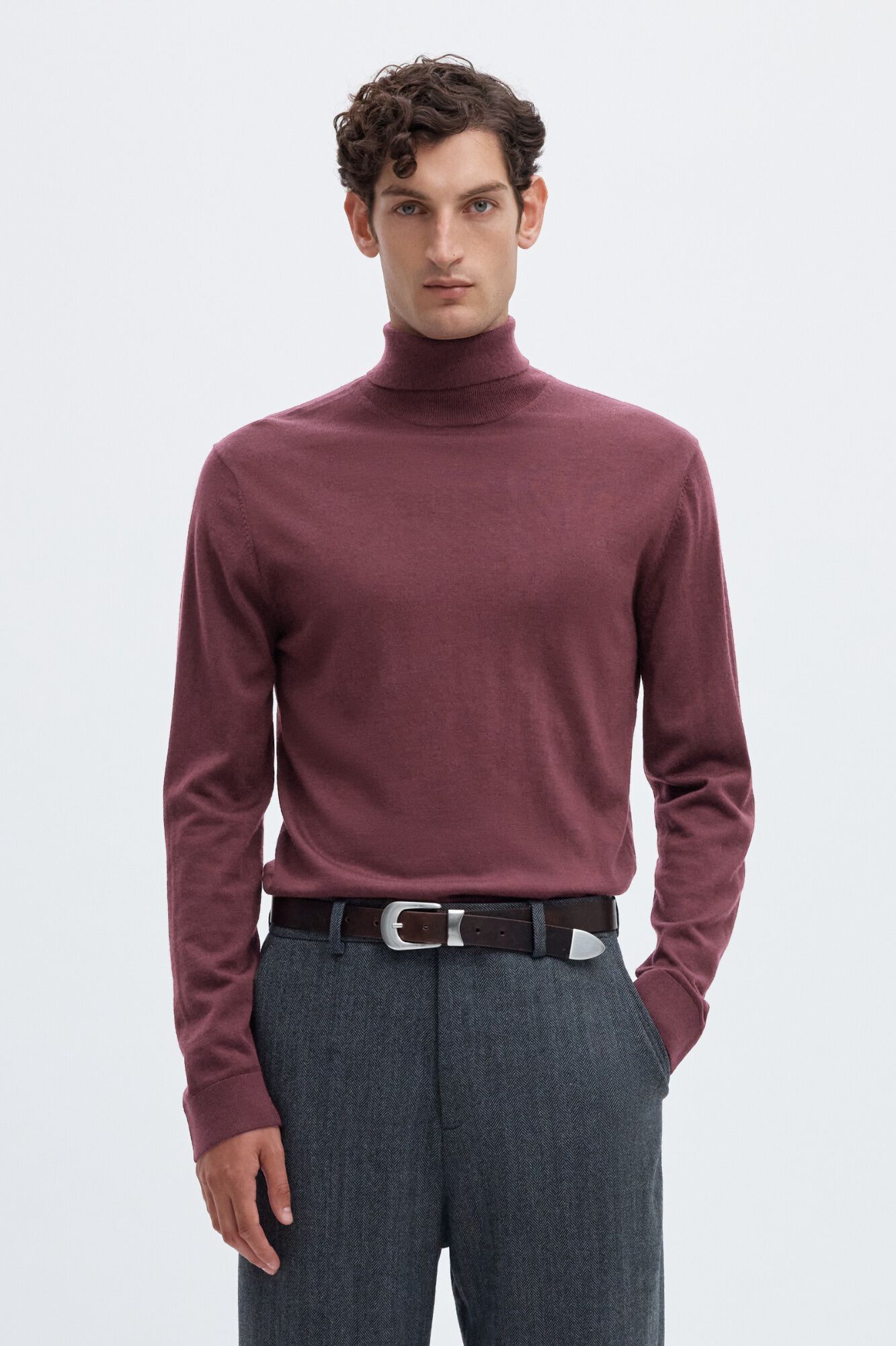 Selected Camisola gola alta 100% l&atilde; merino