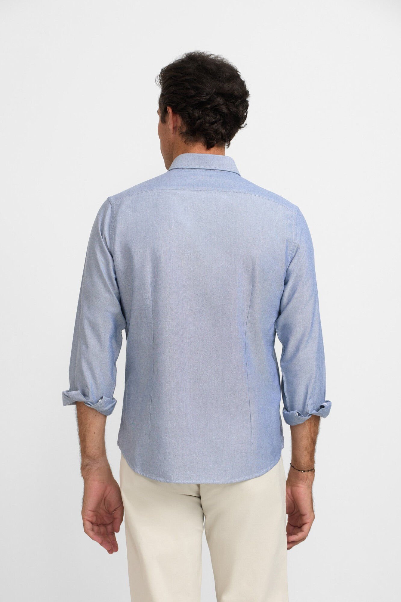 Silbon Raquete de camisa esportiva Oxford Azul