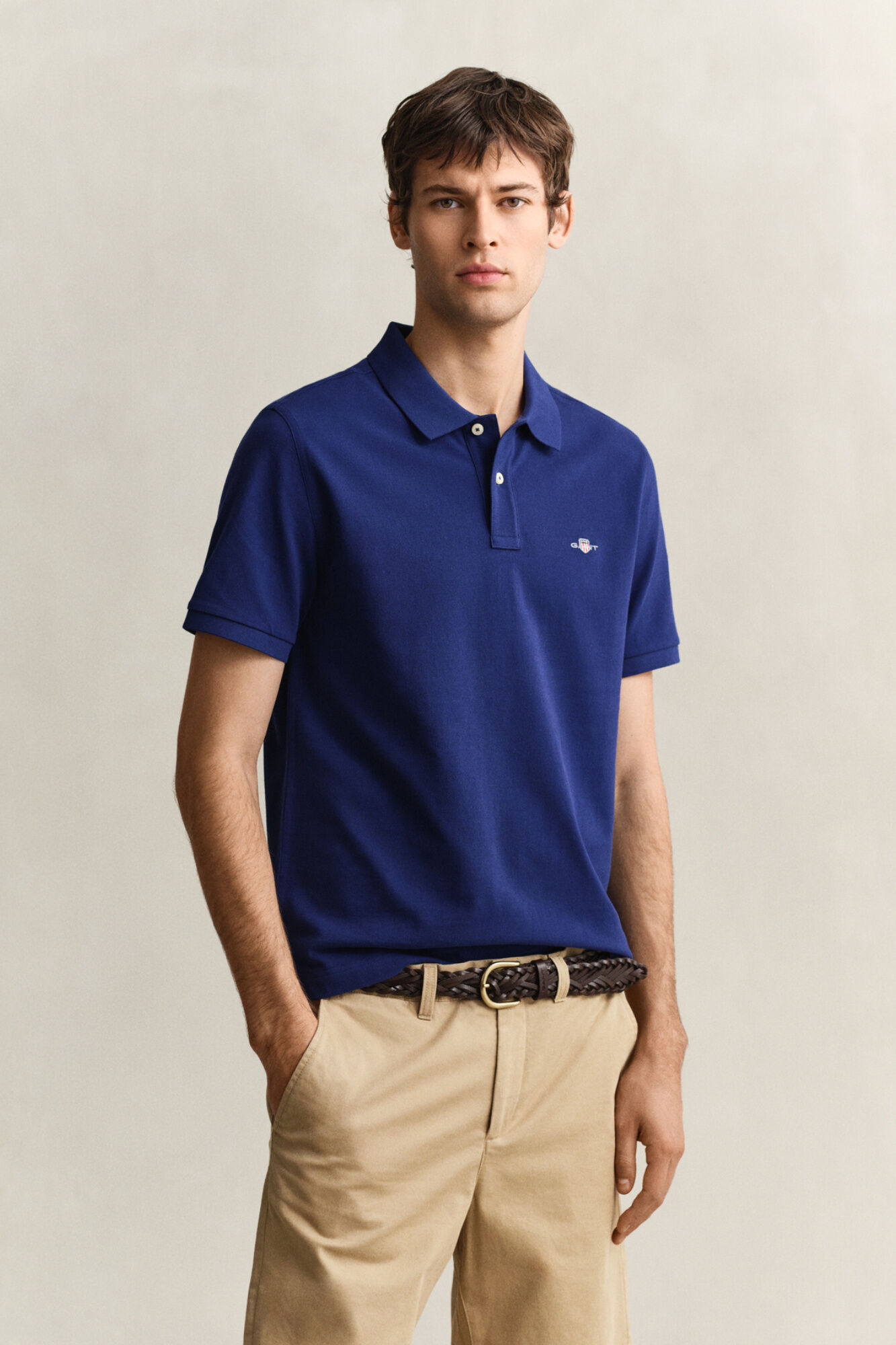 Gant Polo Regular Fit Shield de piqu&eacute;