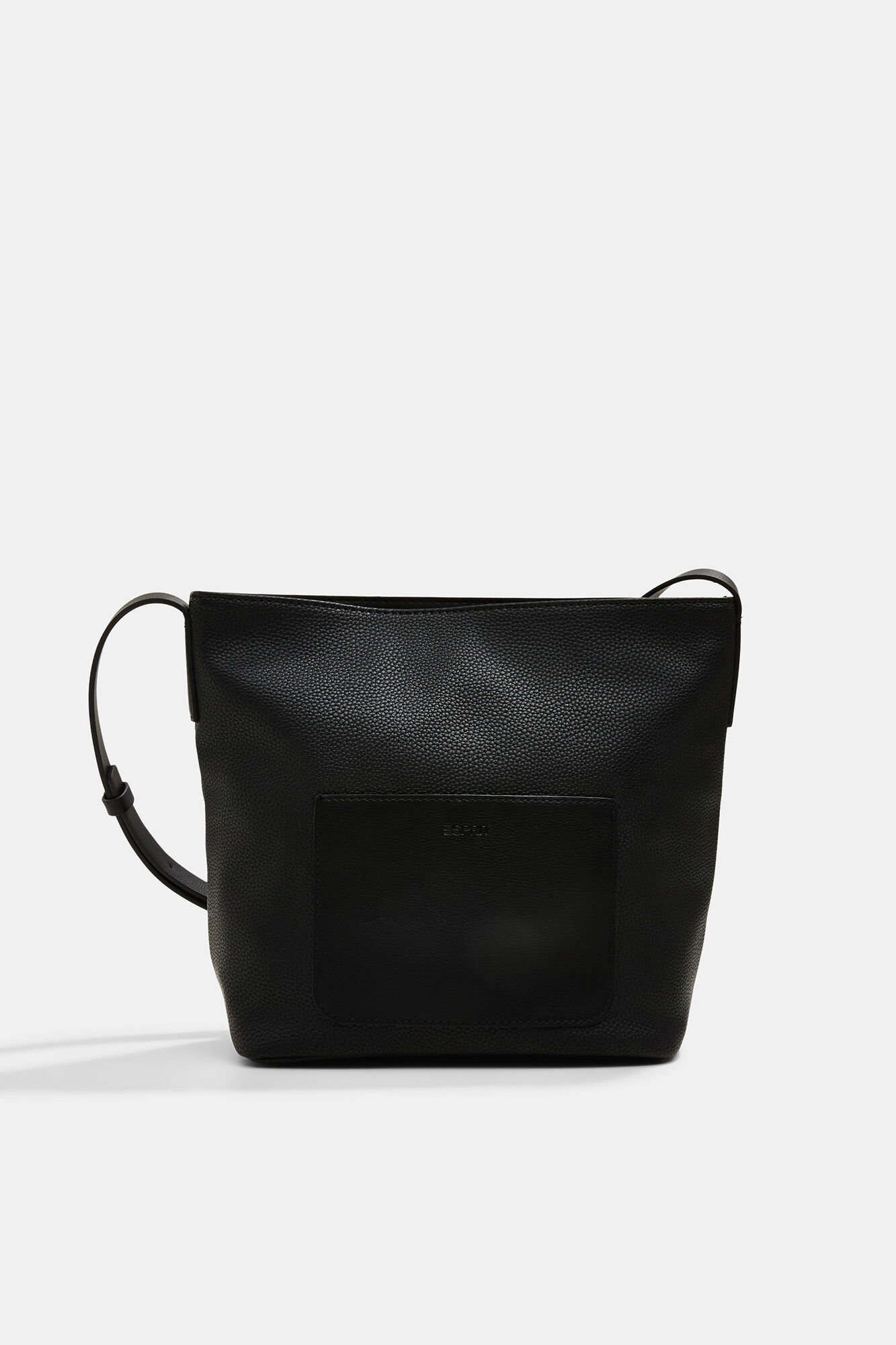 Esprit Two-tone faux leather crossbody bag Black