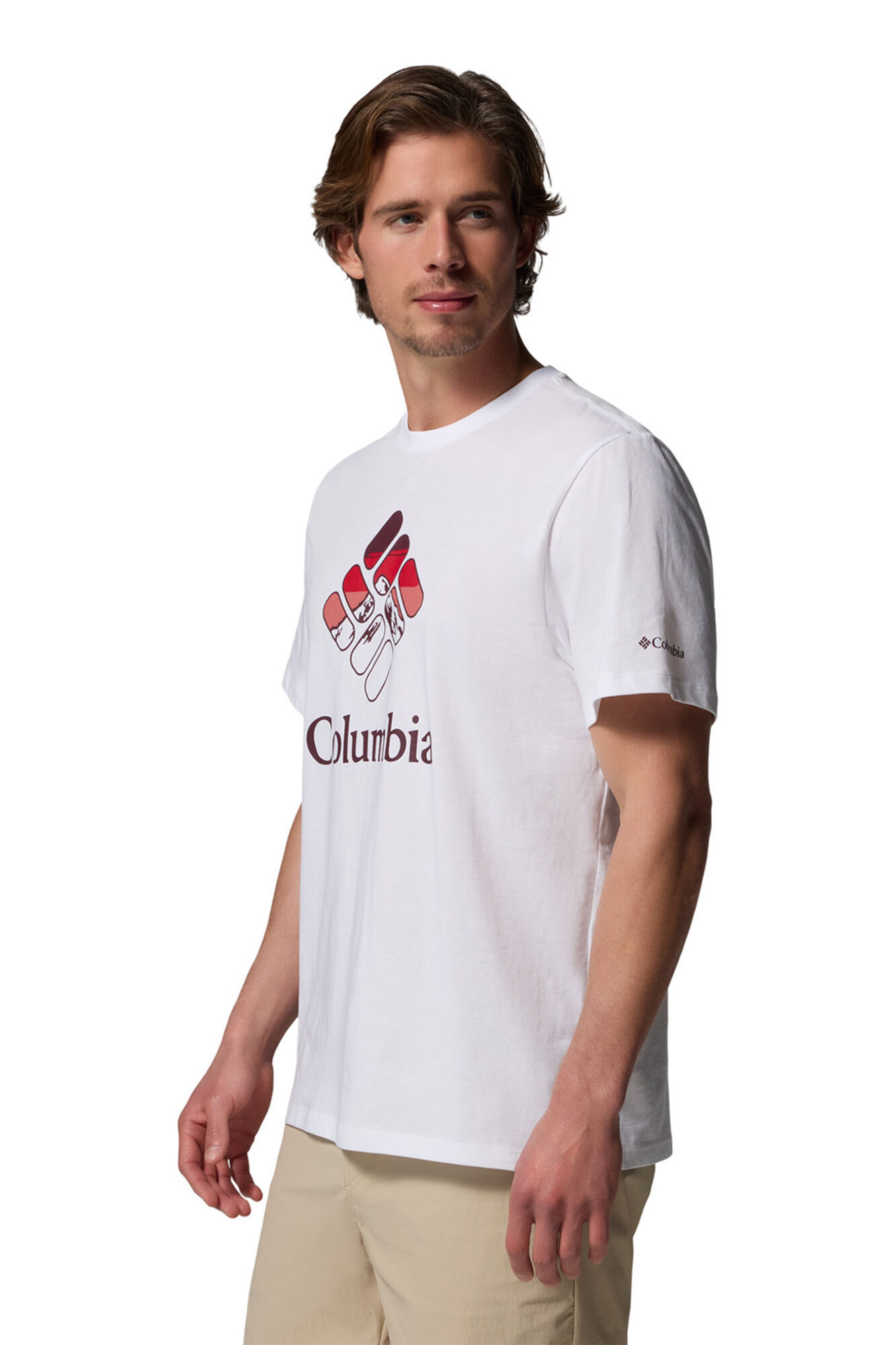 Columbia T-shirt com estampado de esta&ccedil;&atilde;o CSC&trade; Branco