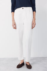 Cortefiel Jeans Easy Fit White