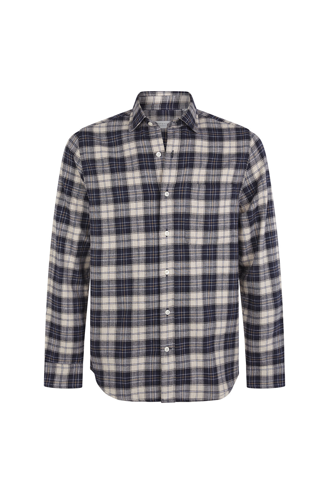 Cortefiel Camisa flanela xadrez Azul