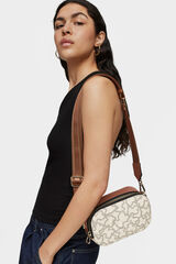 Tous Kaos Icon  reporter crossbody bag Beige