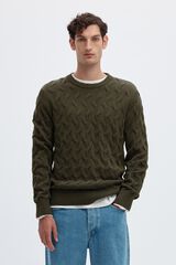 Selected Camisola de oitos 100% algod&atilde;o org&acirc;nico Verde