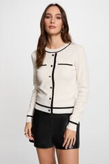 Morgan Camisola gola redonda Ecru