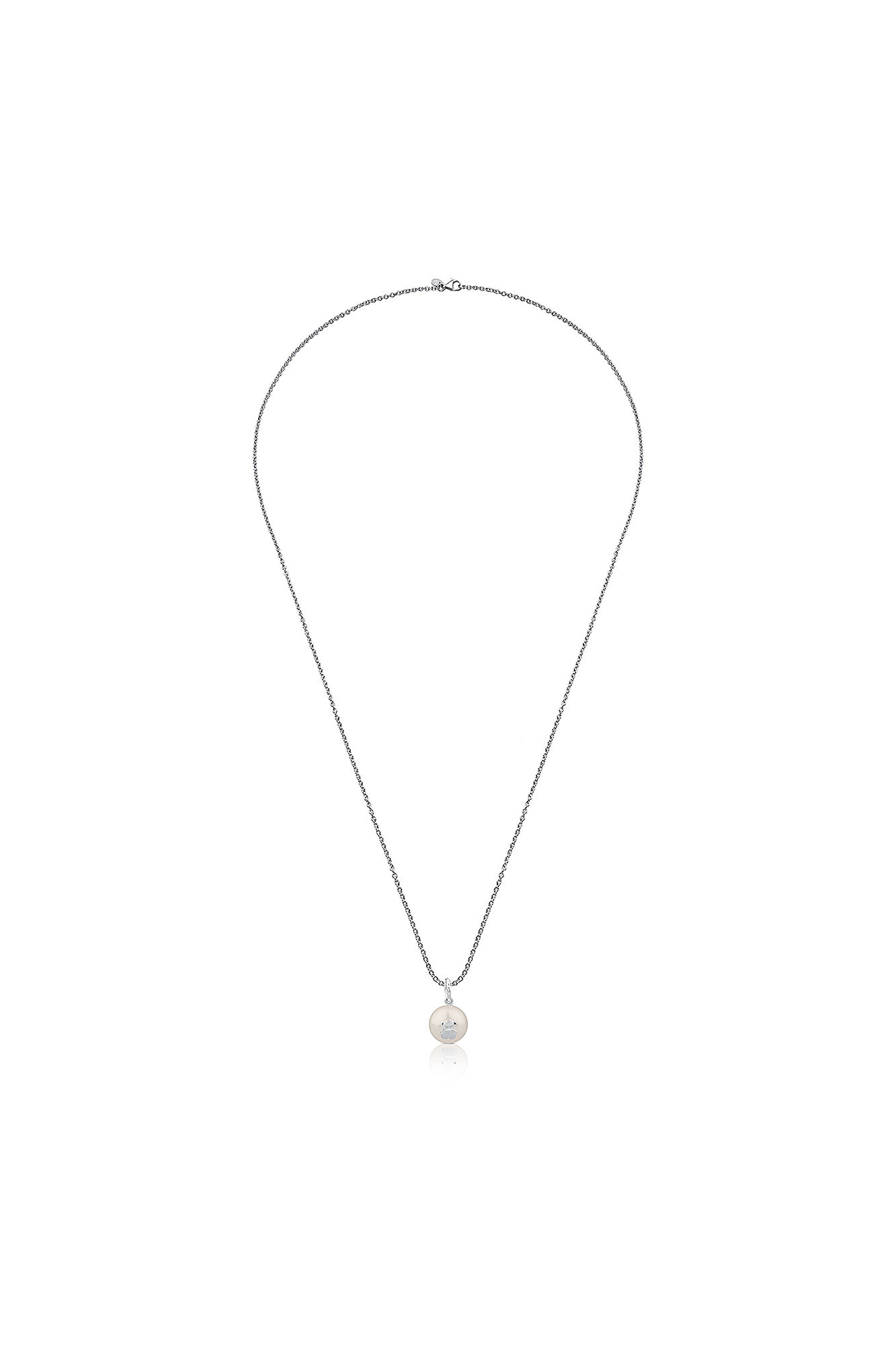 Tous Collar de plata con perla Gris