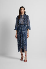 Silbon Falda drapeada estampado Azul