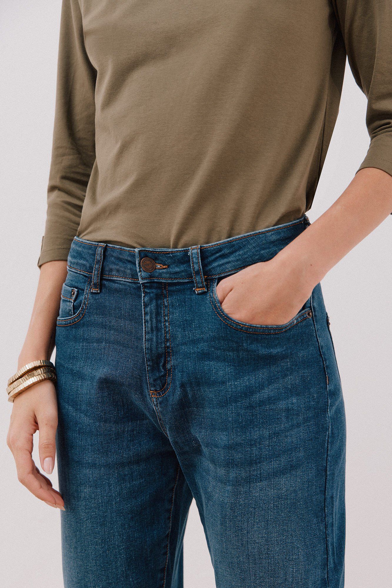 Cortefiel mom jeans  Blue