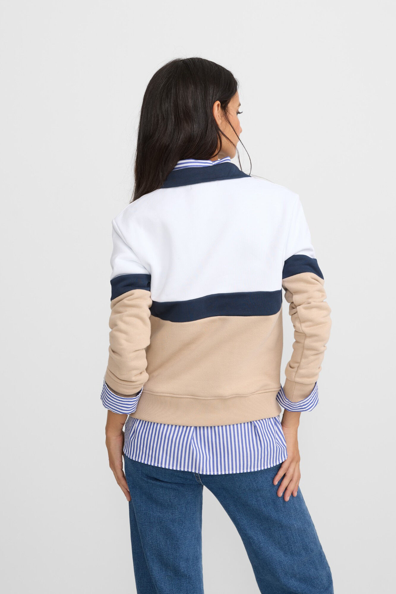 Silbon Sudadera tricolor Multicolor