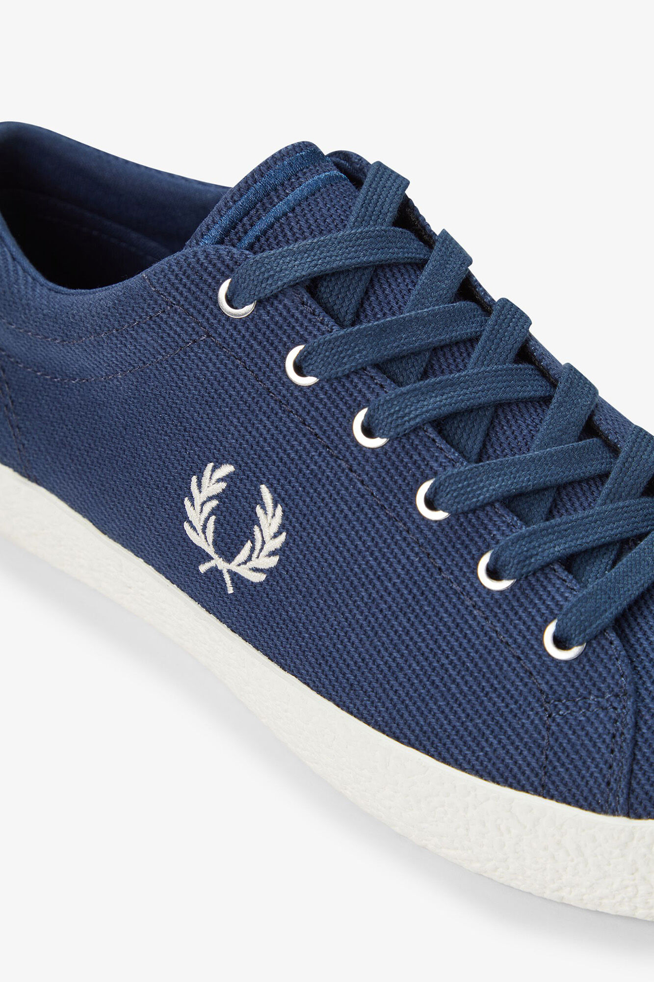 Fred Perry T&ecirc;nis de pele b&aacute;sico Azul