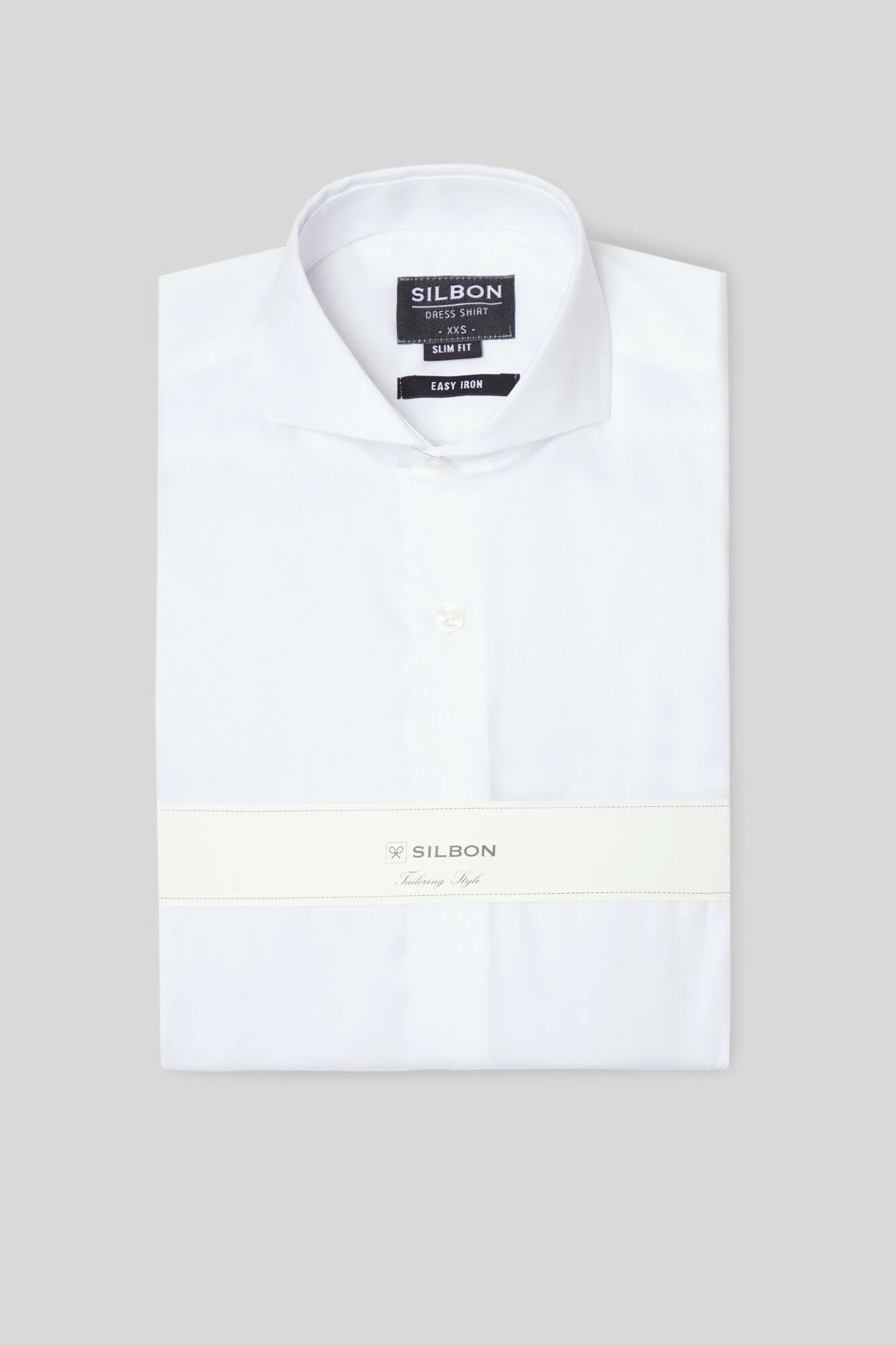 Silbon Camisa vestir pu&ntilde;o doble easy iron Blanco