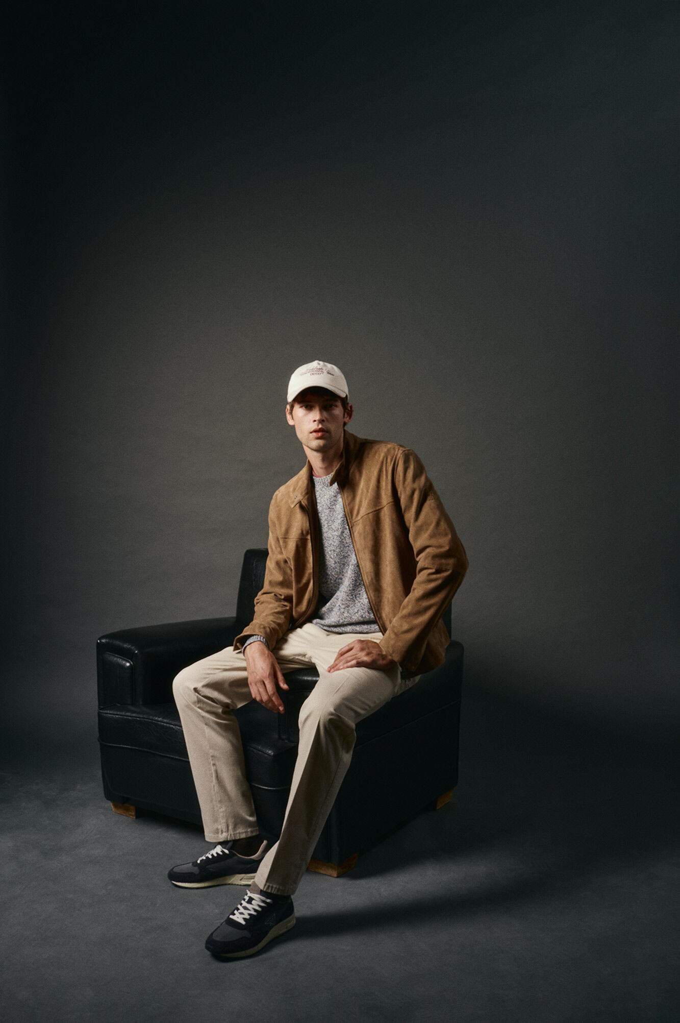 OOTO Round neck twisted cotton sweater Blue