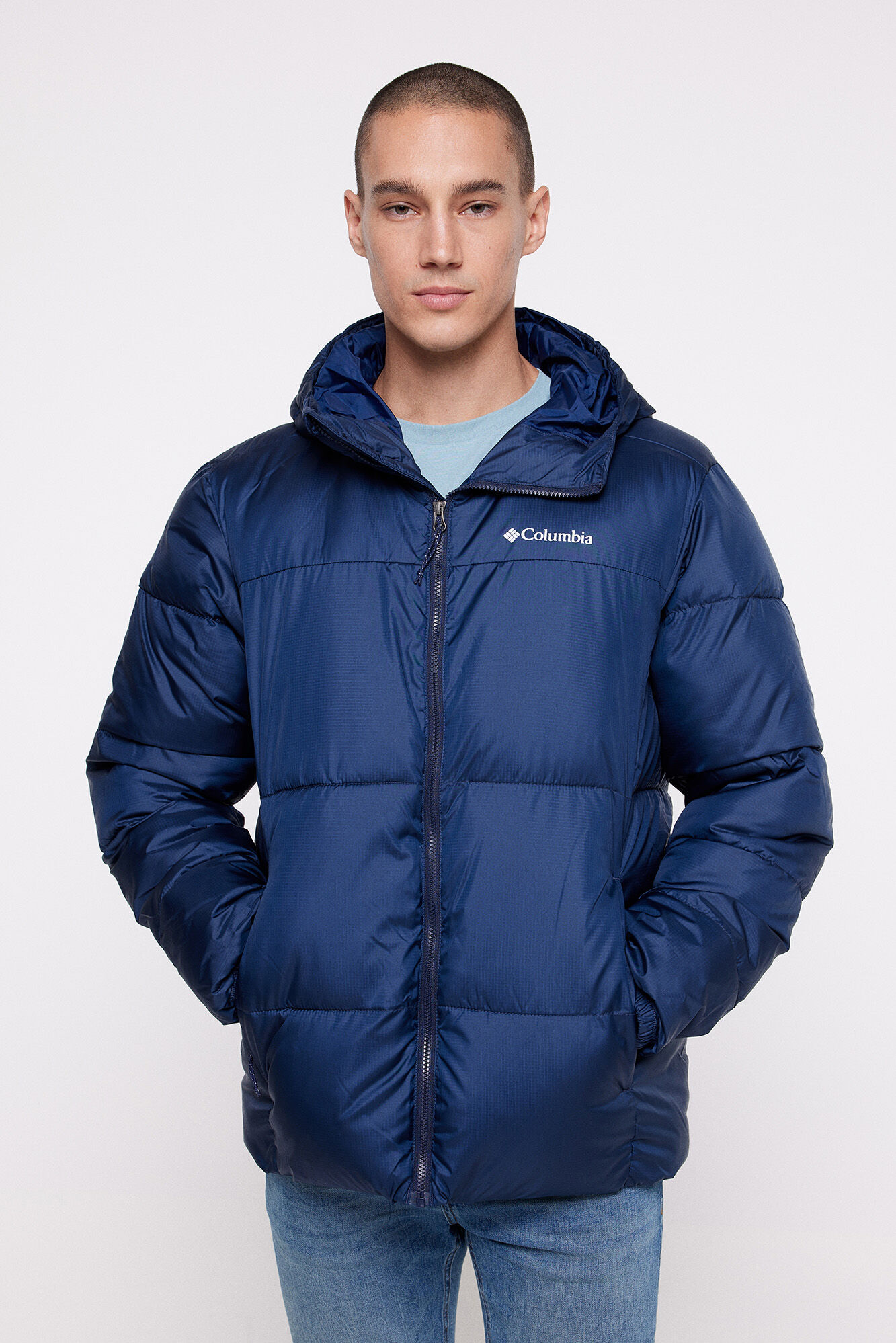 Columbia Casaco acolchoado com capuz Columbia Puffect&trade; para homem Azul
