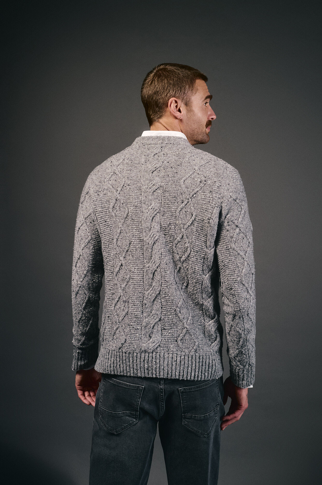 OOTO Camisola de Natal n&oacute;s gola caixa Cinzento