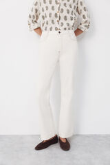 Cortefiel Jeans Bootcut Ivory
