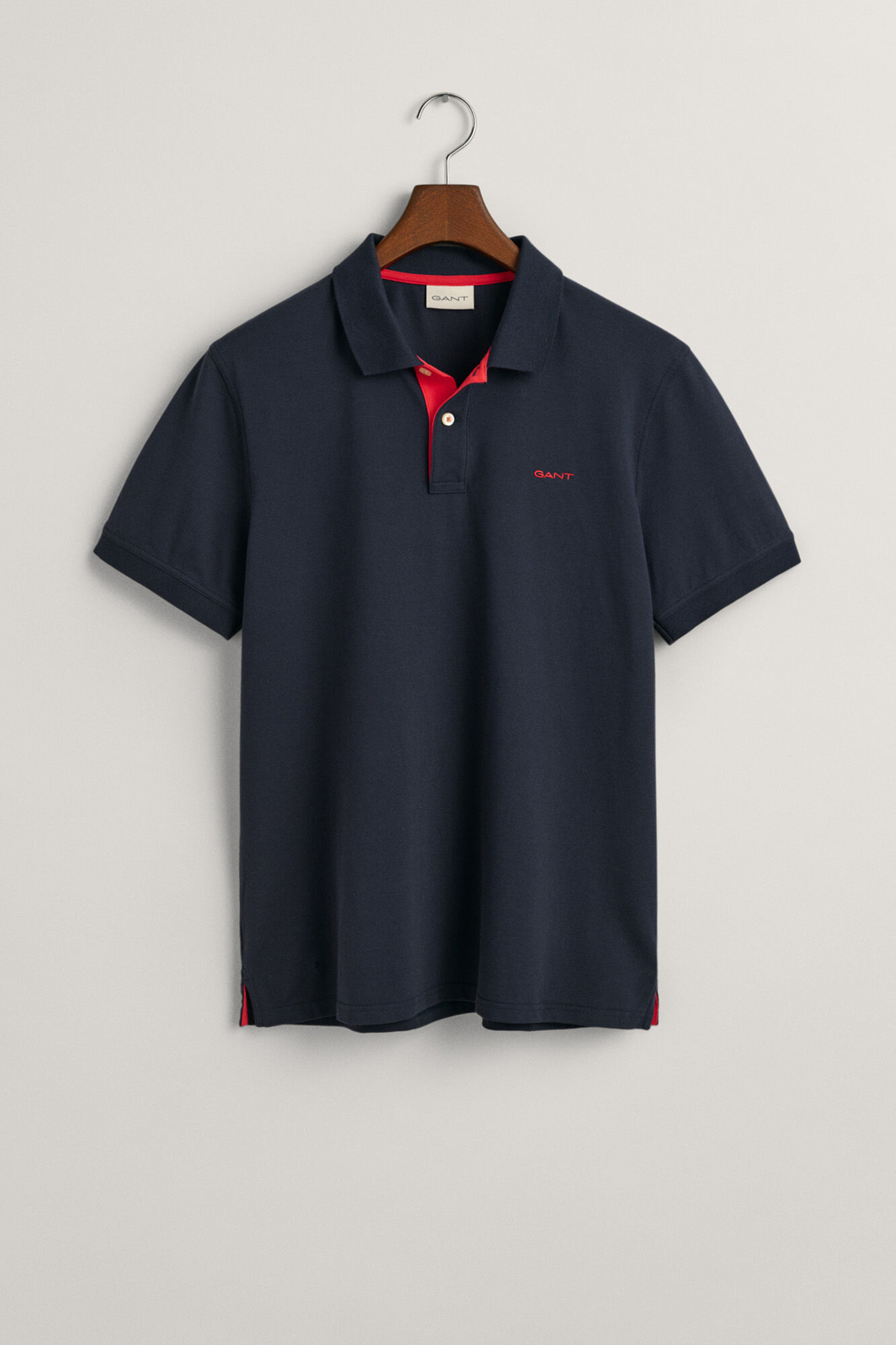 Gant Polo piqu&eacute; contrastante Azul