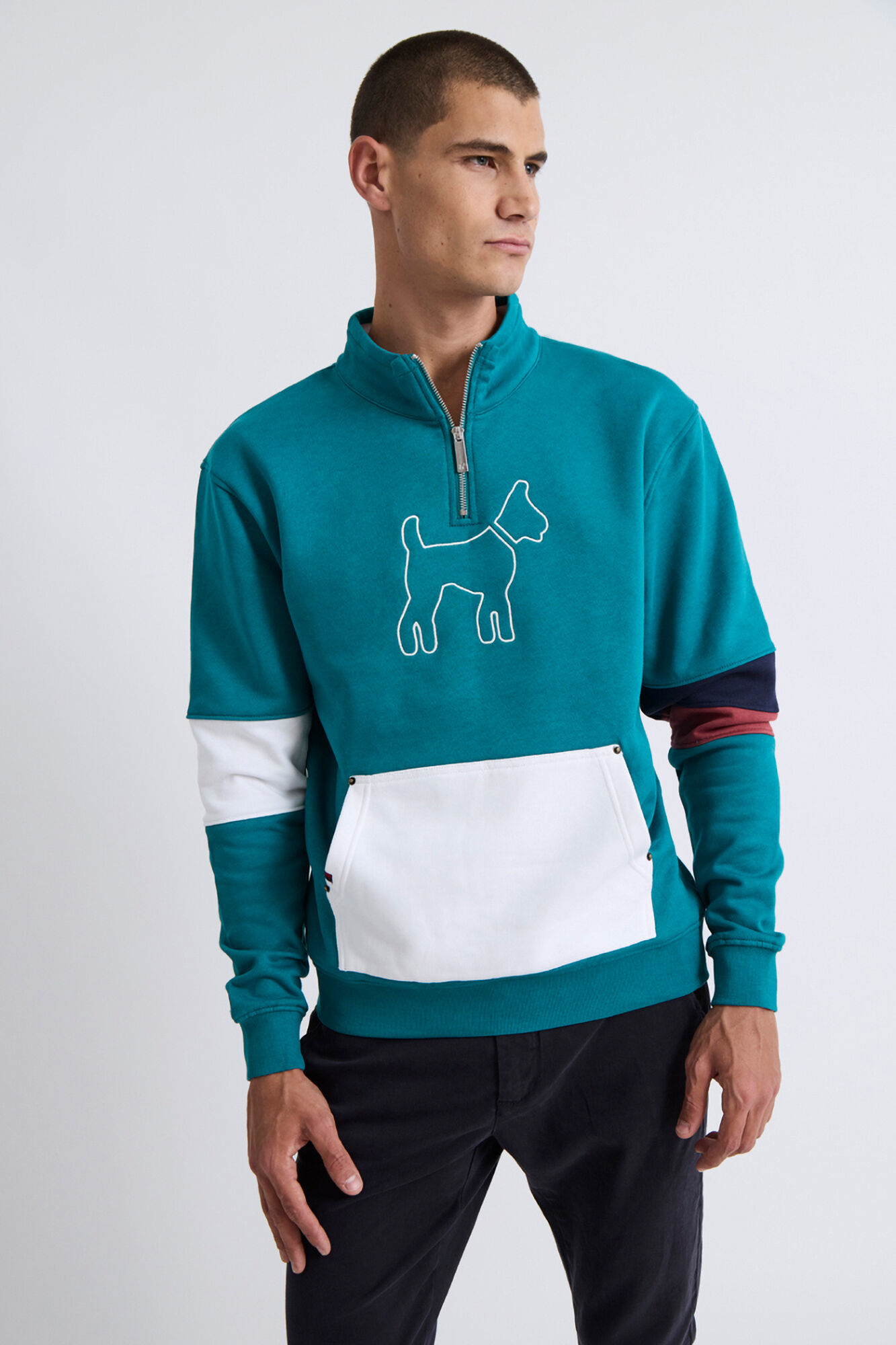 Williot Sweatshirt com manga multicolorida Verde