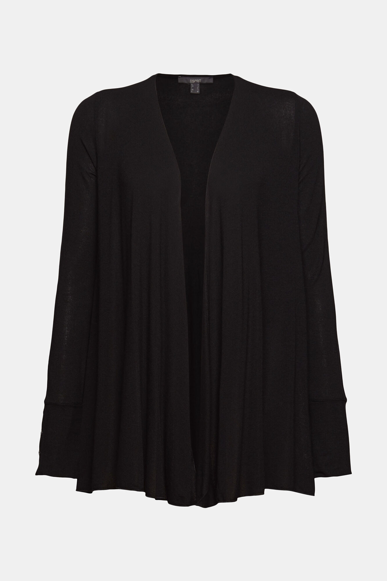 Esprit C&aacute;rdigan dise&ntilde;o abierto viscosa Negro