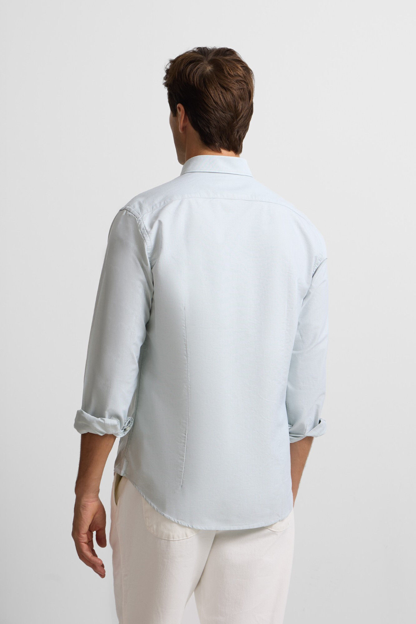 Silbon Raquete de camisa esportiva Oxford Azul