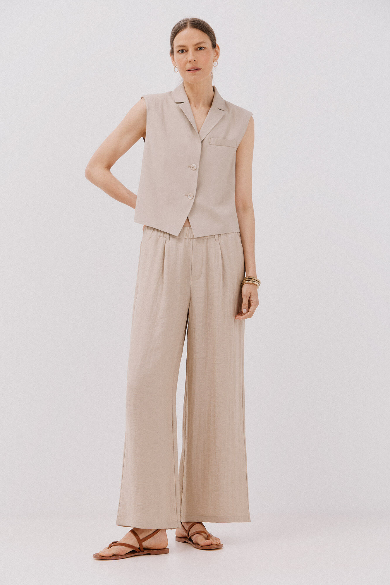 Cortefiel Lapel collar waistcoat