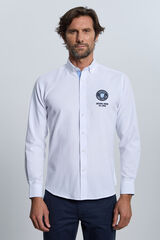 Valecuatro Camisa branca bordada Branco