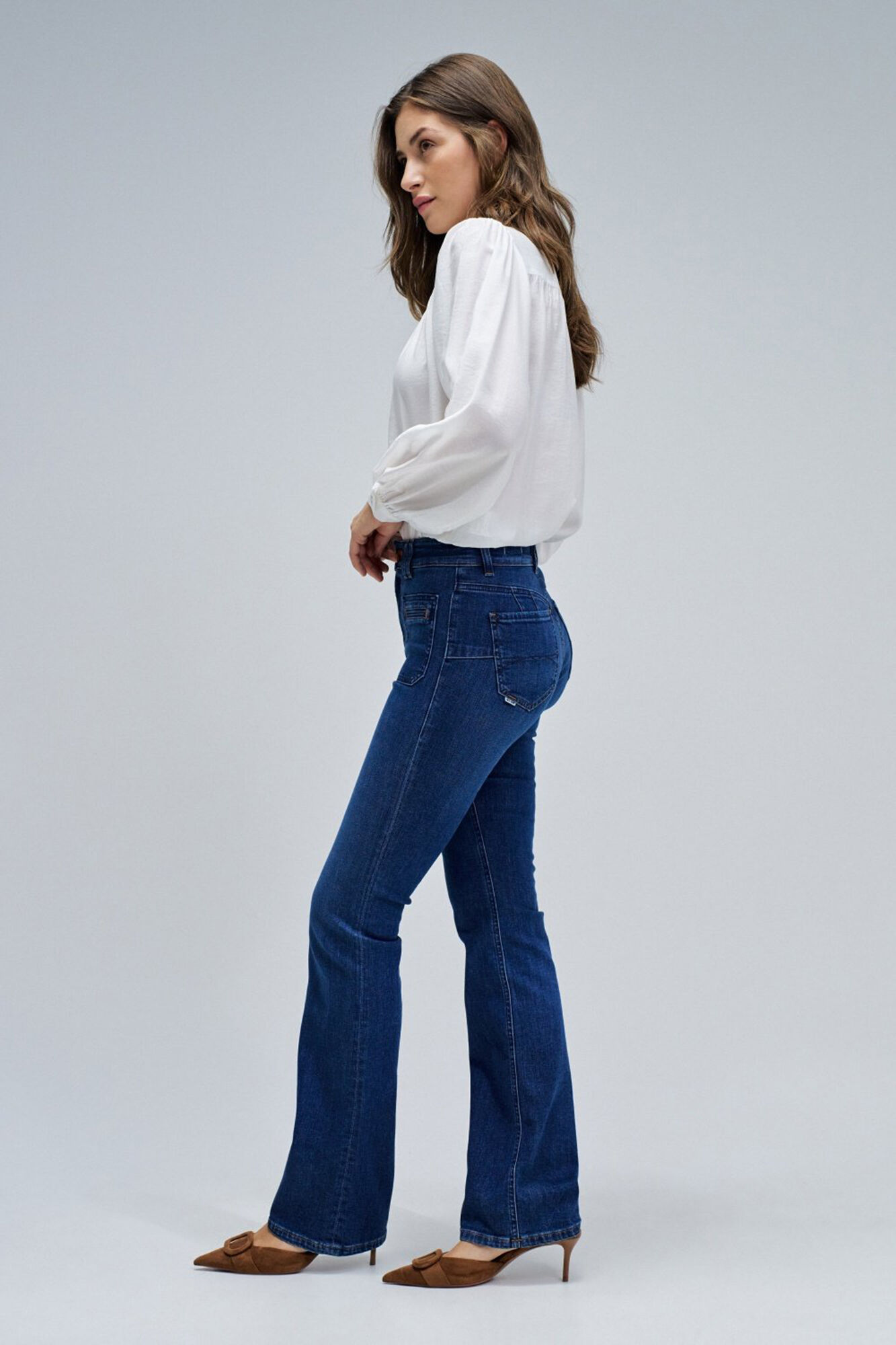Salsa Jeans Cal&ccedil;a jeans bootcut push up Destiny Azul